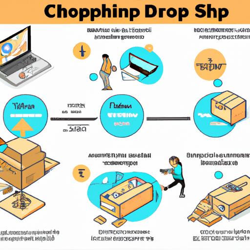 אינפוגרפיקה הממחישה את מנגנון העבודה של CJ Dropshipping.