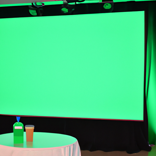 5. צילום אירוע חברה בו נעשה שימוש במסך ירוק להצגת מוצרי החברה