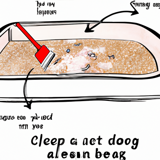 מדריך מאויר שלב אחר שלב לניקוי מיטת כלב.